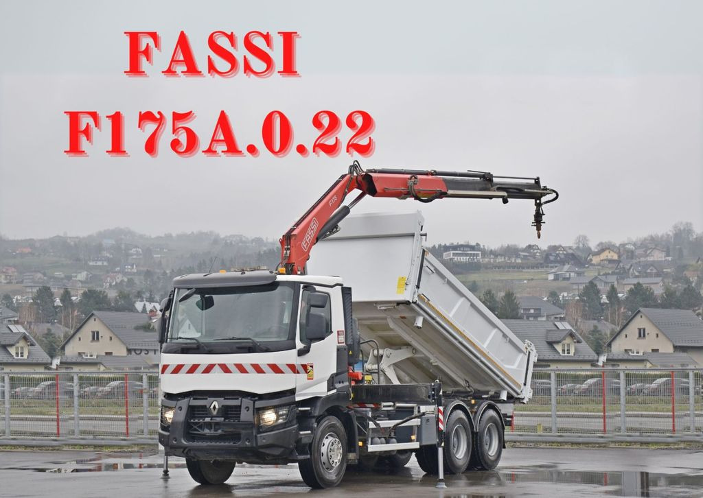 Renault C380 *KIPPER 5,10 m* FASSI F175A.0.22+FUNK /6x4 - Sklápěč, Auto s hydraulickou rukou: obrázek 1 Renault C380 *KIPPER 5,10 m* FASSI F175A.0.22+FUNK /6x4 - Sklápěč, Auto s hydraulickou rukou: obrázek 1