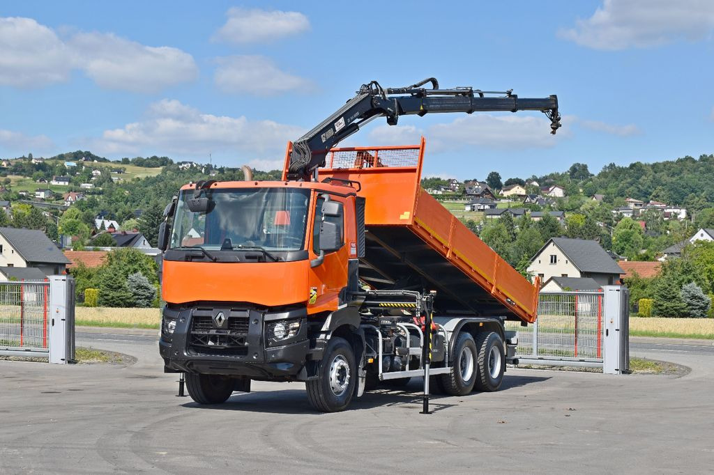 Renault K 430 * HIAB 144 B-3 HIDUO + FUNK / 6x4 - Auto s hydraulickou rukou, Sklápěč: obrázek 2 Renault K 430 * HIAB 144 B-3 HIDUO + FUNK / 6x4 - Auto s hydraulickou rukou, Sklápěč: obrázek 2