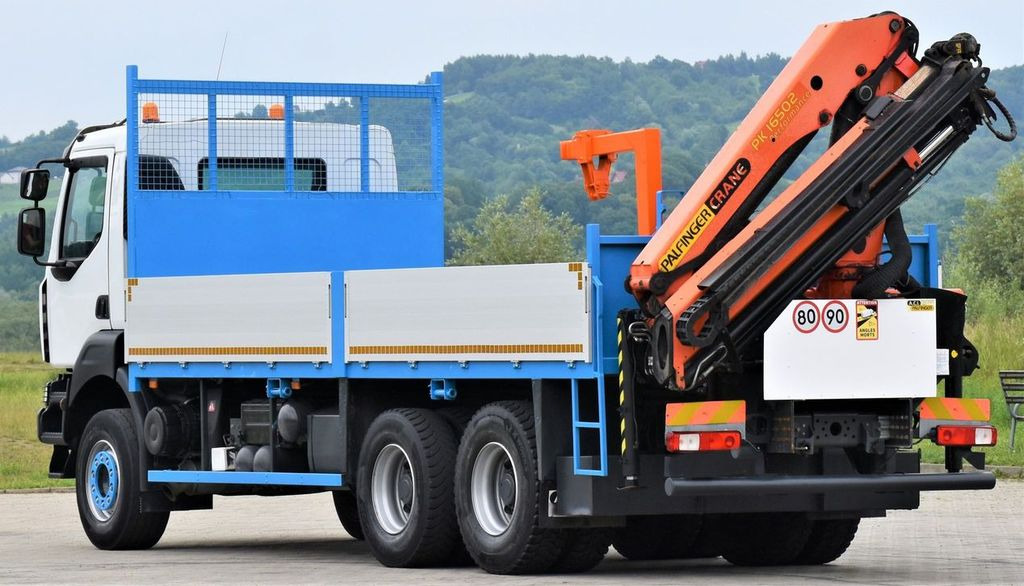Auto s hydraulickou rukou, Nákladní automobil valníkový/ Plošinový Renault KERAX 370 *PK 16502 + FUNK / 6x4 * TOP: obrázek 7