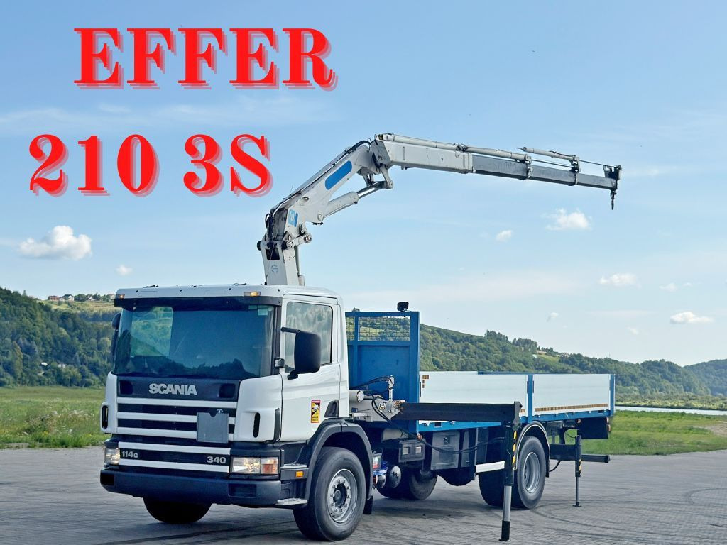 Scania 114 G 340 * PRITSCHE 7,00m * EFFER 210 3S + FUNK - Auto s hydraulickou rukou: obrázek 1 Scania 114 G 340 * PRITSCHE 7,00m * EFFER 210 3S + FUNK - Auto s hydraulickou rukou: obrázek 1