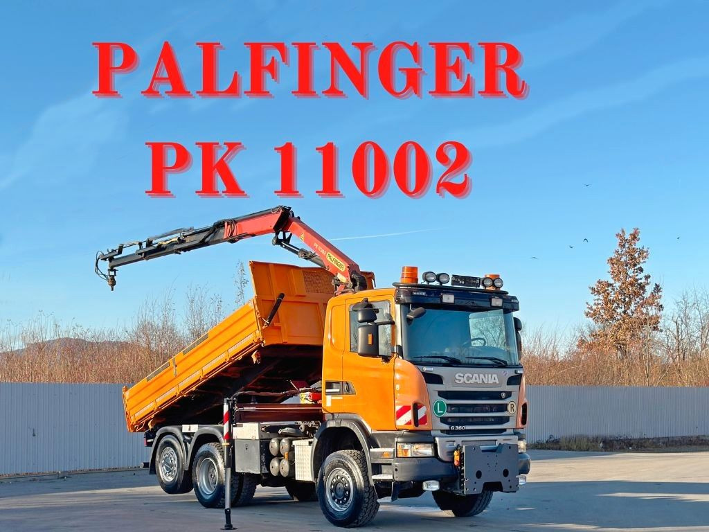 Scania G 360 * KIPPER 4,60m * PALFINGER PK 11002/ 6x4 - Auto s hydraulickou rukou: obrázek 1 Scania G 360 * KIPPER 4,60m * PALFINGER PK 11002/ 6x4 - Auto s hydraulickou rukou: obrázek 1