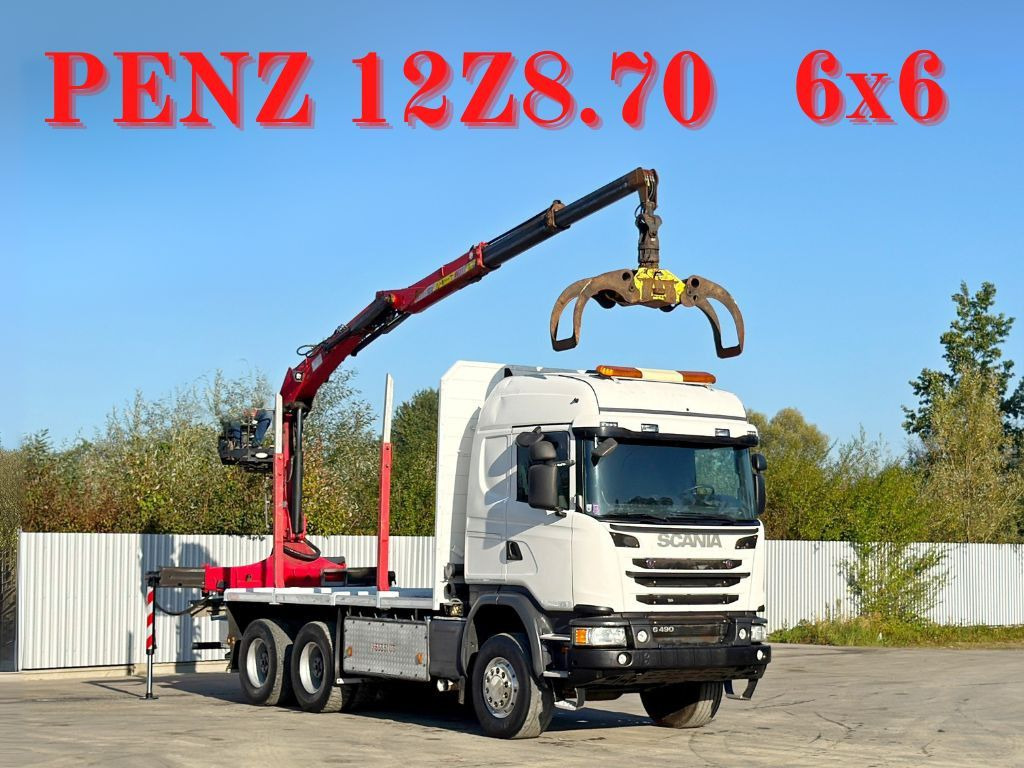 Scania G490* HOLZTRANSPORTER * PENZ 12Z8.70* 6x6 - Lesovůz, Auto s hydraulickou rukou: obrázek 1 Scania G490* HOLZTRANSPORTER * PENZ 12Z8.70* 6x6 - Lesovůz, Auto s hydraulickou rukou: obrázek 1