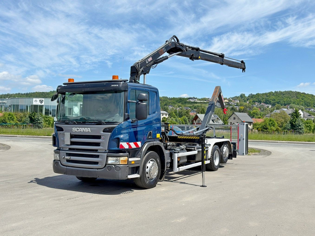 Scania P 360 * ABROLLKIPPER * HIAB 111 BS -2 HIDUO/FUNK - Hákový nosič kontejnerů, Auto s hydraulickou rukou: obrázek 2 Scania P 360 * ABROLLKIPPER * HIAB 111 BS -2 HIDUO/FUNK - Hákový nosič kontejnerů, Auto s hydraulickou rukou: obrázek 2