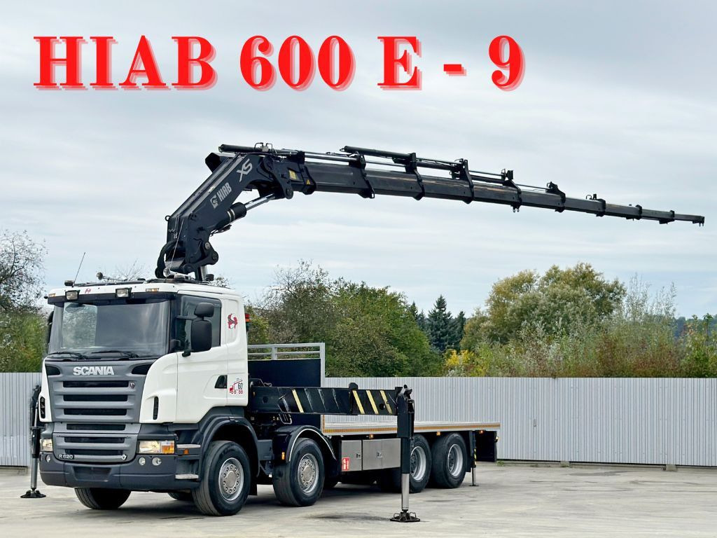Scania R 620*PLATFORM 6,45m*HIAB 600 E - 9 + FUNK / 8x4 - Auto s hydraulickou rukou: obrázek 1 Scania R 620*PLATFORM 6,45m*HIAB 600 E - 9 + FUNK / 8x4 - Auto s hydraulickou rukou: obrázek 1