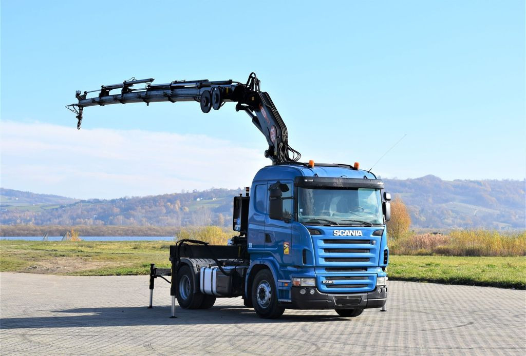 Scania R420 * Sattelzugmaschine + PM SERIE 25/FUNK *TOP - Auto s hydraulickou rukou: obrázek 2 Scania R420 * Sattelzugmaschine + PM SERIE 25/FUNK *TOP - Auto s hydraulickou rukou: obrázek 2