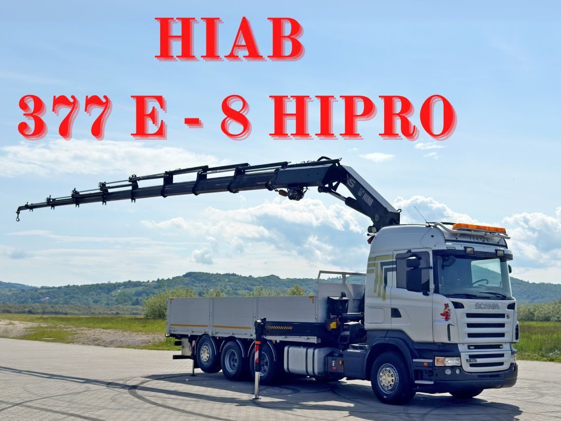 Scania R480 PRITSCHE 6,85m *HIAB 377 E-8 HIPRO/FUNK*8x4 - Auto s hydraulickou rukou: obrázek 1 Scania R480 PRITSCHE 6,85m *HIAB 377 E-8 HIPRO/FUNK*8x4 - Auto s hydraulickou rukou: obrázek 1