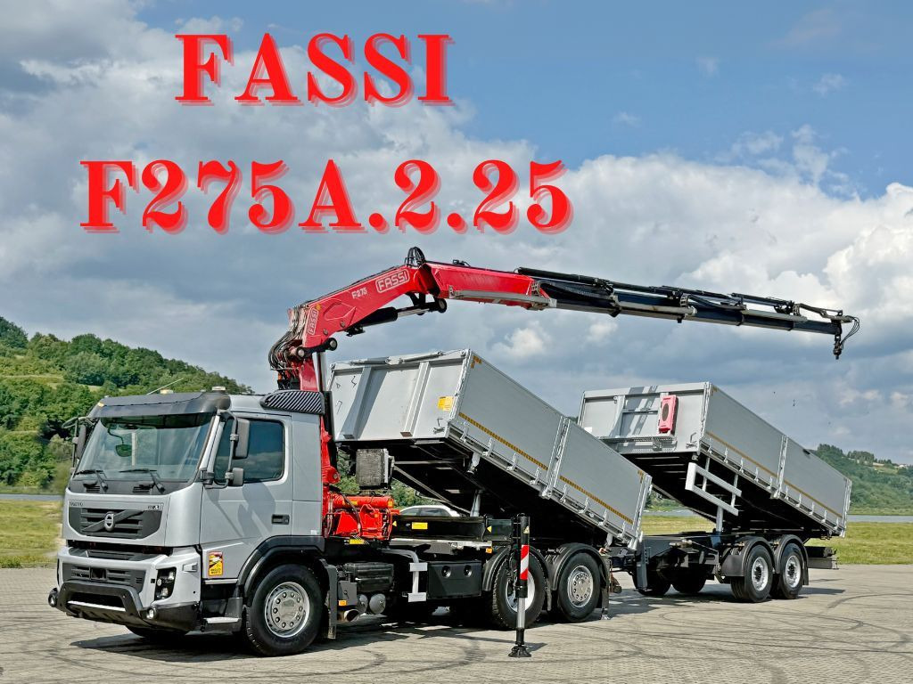Volvo FMX 420* FASSI F275.2.25 + FUNK + Anhänger / TOP - Sklápěč, Auto s hydraulickou rukou: obrázek 1 Volvo FMX 420* FASSI F275.2.25 + FUNK + Anhänger / TOP - Sklápěč, Auto s hydraulickou rukou: obrázek 1