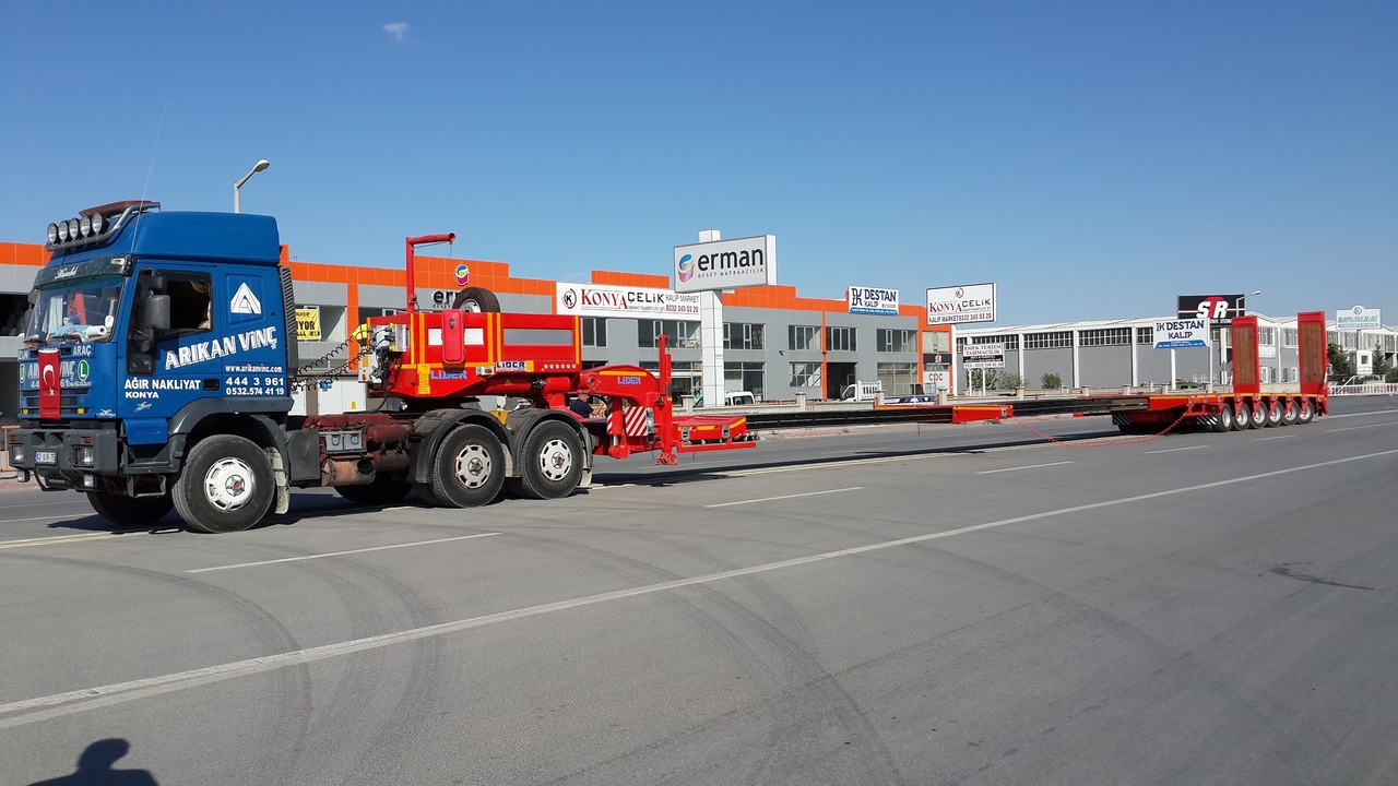 Nový Podvalníkový návěs pro dopravu těžké techniky LIDER 2024 YEAR NEW MODELS containeer flatbes semi TRAILER FOR SALE: obrázek 6