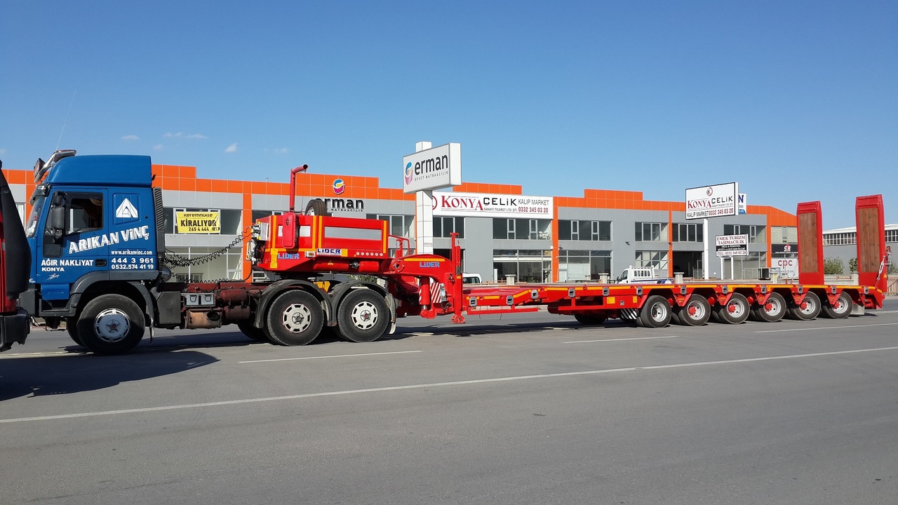 Nový Podvalníkový návěs pro dopravu těžké techniky LIDER 2024 YEAR NEW MODELS containeer flatbes semi TRAILER FOR SALE: obrázek 7
