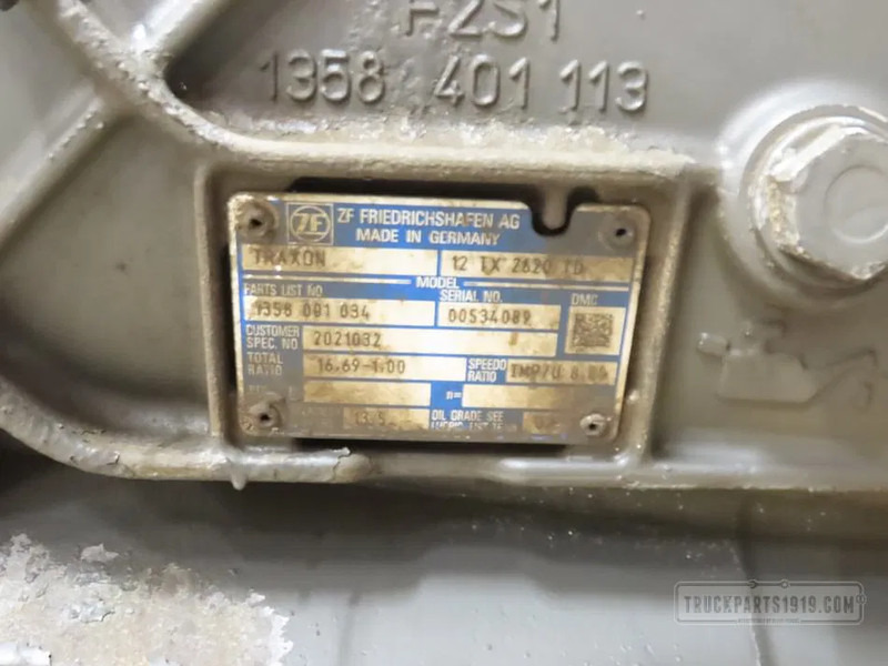 DAF 2189392 Versnellingsbak 12TX2620 TD - Převodovka pro Nákladní auto: obrázek 3 DAF 2189392 Versnellingsbak 12TX2620 TD - Převodovka pro Nákladní auto: obrázek 3