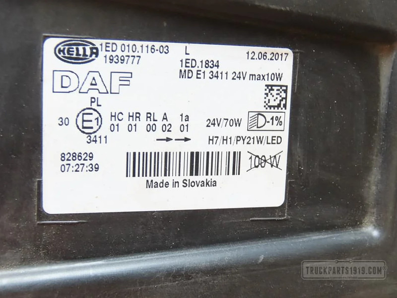 DAF Lighting Koplamp Li. DAF XF 106 - Světlomet pro Nákladní auto: obrázek 3 DAF Lighting Koplamp Li. DAF XF 106 - Světlomet pro Nákladní auto: obrázek 3
