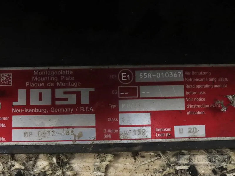 MAN 81427106302 Koppelschotel JSK 37 C - Rám/ Šasi pro Nákladní auto: obrázek 4 MAN 81427106302 Koppelschotel JSK 37 C - Rám/ Šasi pro Nákladní auto: obrázek 4