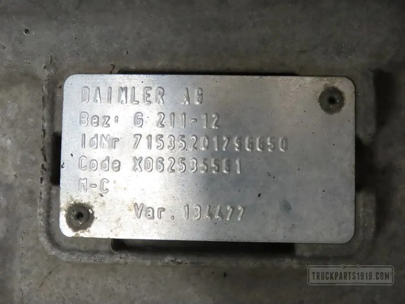 Mercedes-Benz A 0012603600 | Versnellingsbak G 211-12/14,9 - Převodovka pro Nákladní auto: obrázek 3 Mercedes-Benz A 0012603600 | Versnellingsbak G 211-12/14,9 - Převodovka pro Nákladní auto: obrázek 3