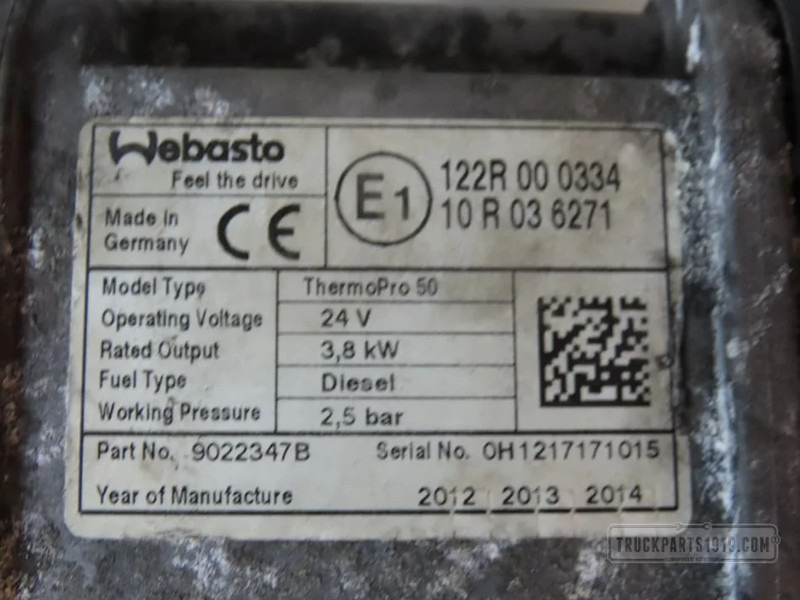 Mercedes-Benz Heating, Ventilation & AC Standkachel MB MP4 - Topení/ Ventilace pro Nákladní auto: obrázek 4 Mercedes-Benz Heating, Ventilation & AC Standkachel MB MP4 - Topení/ Ventilace pro Nákladní auto: obrázek 4