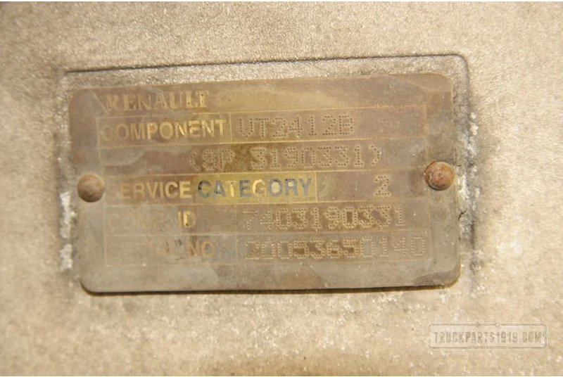 Renault Gearbox & Clutch Parts Versnellingsbak VT2412B Renaul - Převodovka pro Nákladní auto: obrázek 3 Renault Gearbox & Clutch Parts Versnellingsbak VT2412B Renaul - Převodovka pro Nákladní auto: obrázek 3