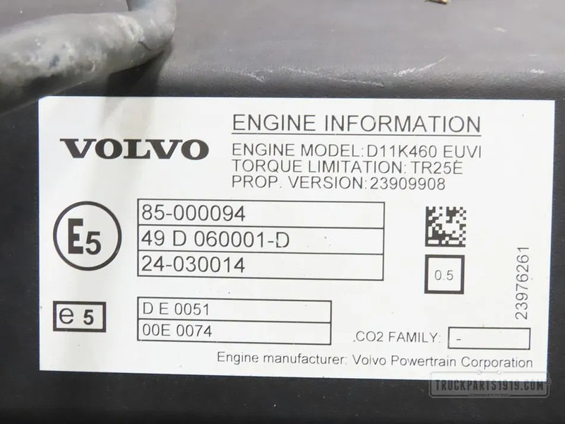 Volvo 23639097 Motor D11K460 E6 Volvo - Motor pro Nákladní auto: obrázek 3 Volvo 23639097 Motor D11K460 E6 Volvo - Motor pro Nákladní auto: obrázek 3