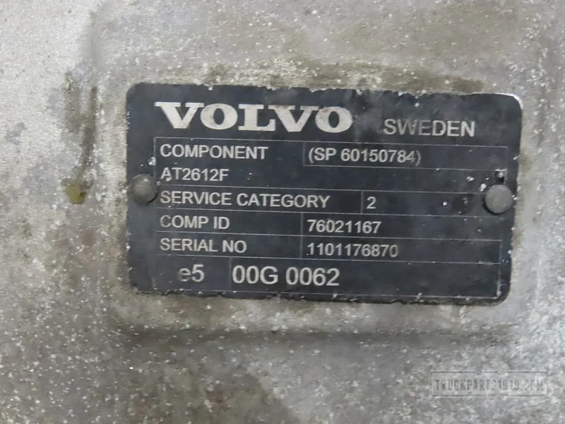 Volvo 60150784 Versnellingsbak AT2612F Volvo - Převodovka pro Nákladní auto: obrázek 3 Volvo 60150784 Versnellingsbak AT2612F Volvo - Převodovka pro Nákladní auto: obrázek 3