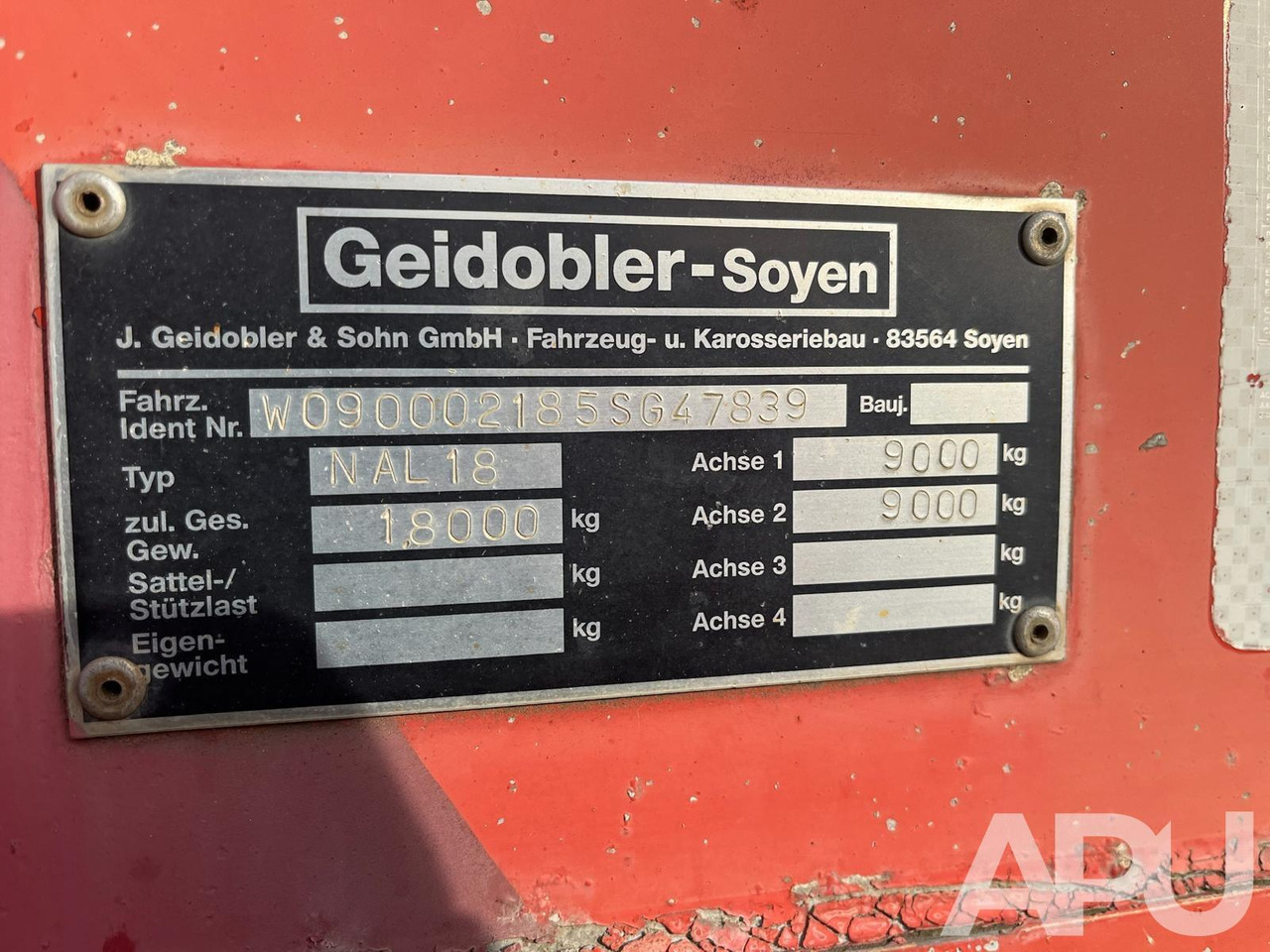 PRZYCZEPA GEIDOBLER–SOYEN NAL 18 - Přívěs plato/ Valník: obrázek 2 PRZYCZEPA GEIDOBLER–SOYEN NAL 18 - Přívěs plato/ Valník: obrázek 2