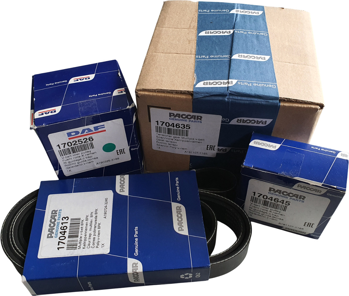 DAF SPANROL MET POLY-V RIEMSET 8-RIB (8PK) | 1706837 - Napínák řemene pro Nákladní auto: obrázek 1 DAF SPANROL MET POLY-V RIEMSET 8-RIB (8PK) | 1706837 - Napínák řemene pro Nákladní auto: obrázek 1