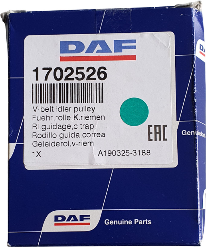DAF SPANROL MET POLY-V RIEMSET 8-RIB (8PK) | 1706837 - Napínák řemene pro Nákladní auto: obrázek 3 DAF SPANROL MET POLY-V RIEMSET 8-RIB (8PK) | 1706837 - Napínák řemene pro Nákladní auto: obrázek 3