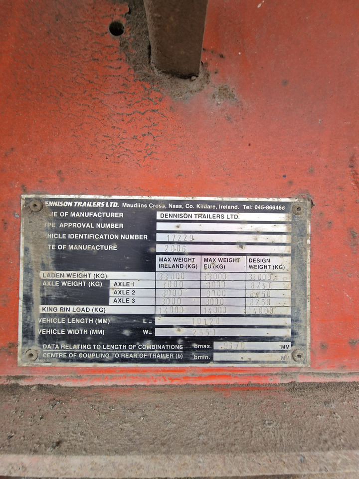 2006 Dennison Bulk Tipping Trailer - Sklápěcí návěs: obrázek 3 2006 Dennison Bulk Tipping Trailer - Sklápěcí návěs: obrázek 3