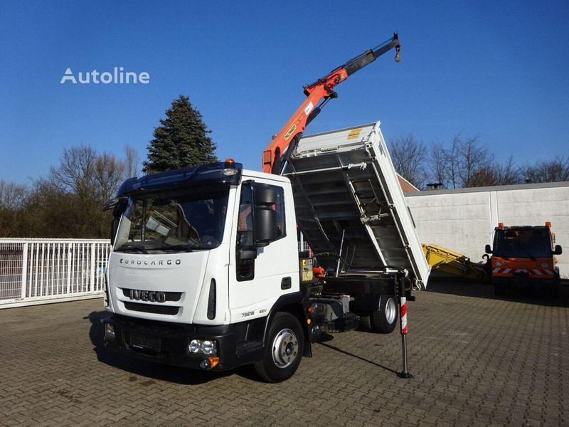 Iveco ML75E18K - 3 way tipper+crane - Sklápěč, Auto s hydraulickou rukou: obrázek 1 Iveco ML75E18K - 3 way tipper+crane - Sklápěč, Auto s hydraulickou rukou: obrázek 1