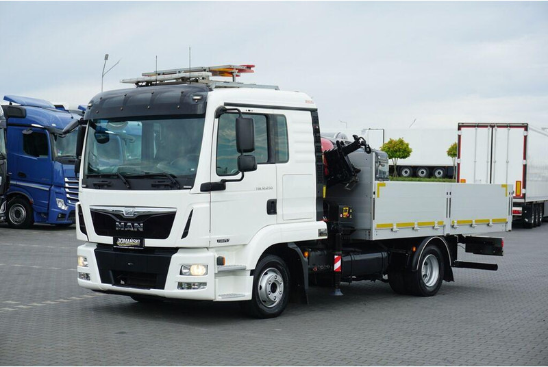 MAN TGL / 12.250 / SKRZYNIOWY + HDS / FASSI F 65 / PILOT - Nákladní automobil valníkový/ Plošinový, Auto s hydraulickou rukou: obrázek 2 MAN TGL / 12.250 / SKRZYNIOWY + HDS / FASSI F 65 / PILOT - Nákladní automobil valníkový/ Plošinový, Auto s hydraulickou rukou: obrázek 2