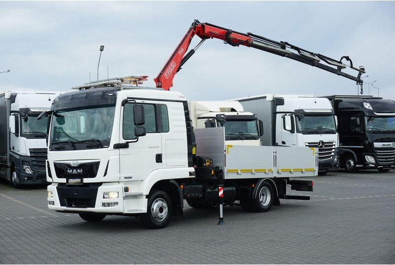 MAN TGL / 12.250 / SKRZYNIOWY + HDS / FASSI F 65 / PILOT - Nákladní automobil valníkový/ Plošinový, Auto s hydraulickou rukou: obrázek 1 MAN TGL / 12.250 / SKRZYNIOWY + HDS / FASSI F 65 / PILOT - Nákladní automobil valníkový/ Plošinový, Auto s hydraulickou rukou: obrázek 1