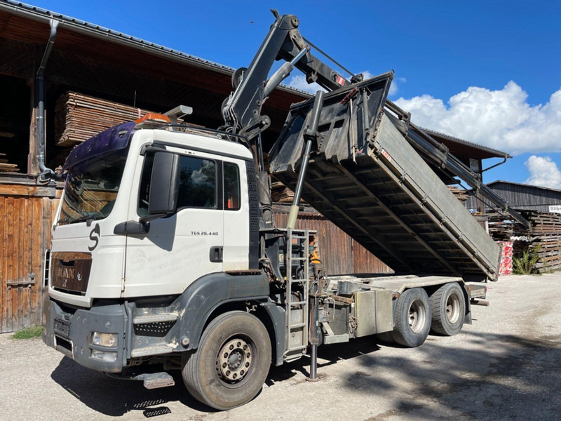 MAN TGS 26.440 6x4 Tipper + Crane Hiab 220 - 5 + RC - Sklápěč, Auto s hydraulickou rukou: obrázek 3 MAN TGS 26.440 6x4 Tipper + Crane Hiab 220 - 5 + RC - Sklápěč, Auto s hydraulickou rukou: obrázek 3