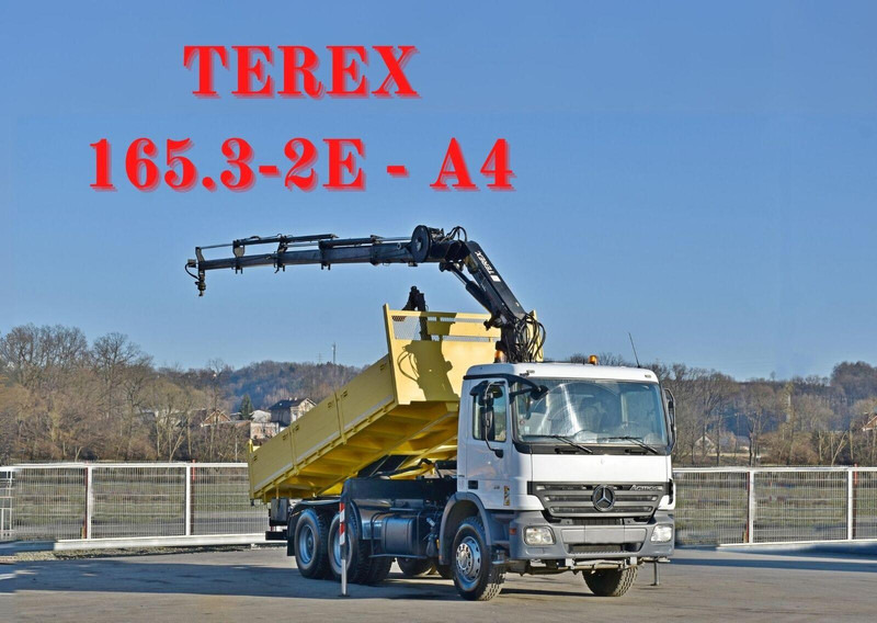 Mercedes-Benz ACTROS 2636 * TEREX 165.2E - A4 + FUNK/6x4 - Sklápěč, Auto s hydraulickou rukou: obrázek 1 Mercedes-Benz ACTROS 2636 * TEREX 165.2E - A4 + FUNK/6x4 - Sklápěč, Auto s hydraulickou rukou: obrázek 1