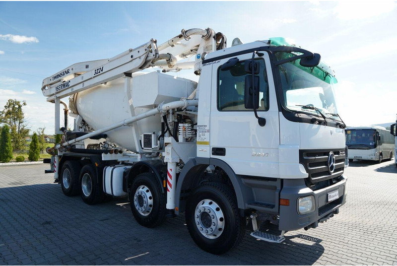 Mercedes-Benz ACTROS 3241 / POMPOGRUSZKA / 8X4 / BETONIARKA + POMPA SERMAC 3Z2 - Autodomíchávač: obrázek 2 Mercedes-Benz ACTROS 3241 / POMPOGRUSZKA / 8X4 / BETONIARKA + POMPA SERMAC 3Z2 - Autodomíchávač: obrázek 2
