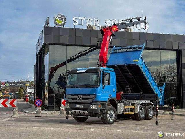 Mercedes-Benz ACTROS 3341 6x6 HMF 4220 K4 CRANE KIPPER - Sklápěč, Auto s hydraulickou rukou: obrázek 1 Mercedes-Benz ACTROS 3341 6x6 HMF 4220 K4 CRANE KIPPER - Sklápěč, Auto s hydraulickou rukou: obrázek 1
