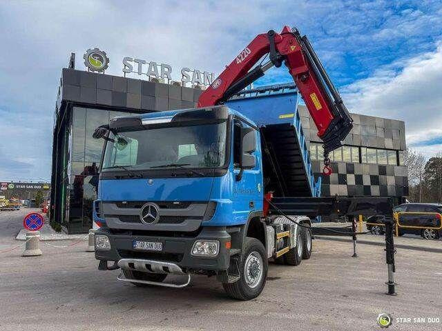 Mercedes-Benz ACTROS 3341 6x6 HMF 4220 K4 CRANE KIPPER - Sklápěč, Auto s hydraulickou rukou: obrázek 2 Mercedes-Benz ACTROS 3341 6x6 HMF 4220 K4 CRANE KIPPER - Sklápěč, Auto s hydraulickou rukou: obrázek 2