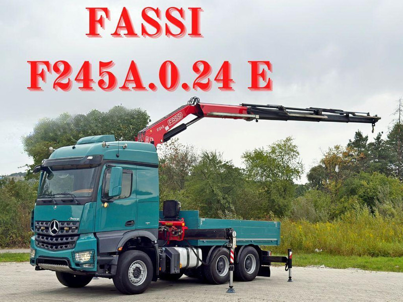 Mercedes-Benz AROCS 2548* FASSI F245A.0.24 E + FUNK / 6x4 *TOP - Nákladní automobil valníkový/ Plošinový, Auto s hydraulickou rukou: obrázek 1 Mercedes-Benz AROCS 2548* FASSI F245A.0.24 E + FUNK / 6x4 *TOP - Nákladní automobil valníkový/ Plošinový, Auto s hydraulickou rukou: obrázek 1