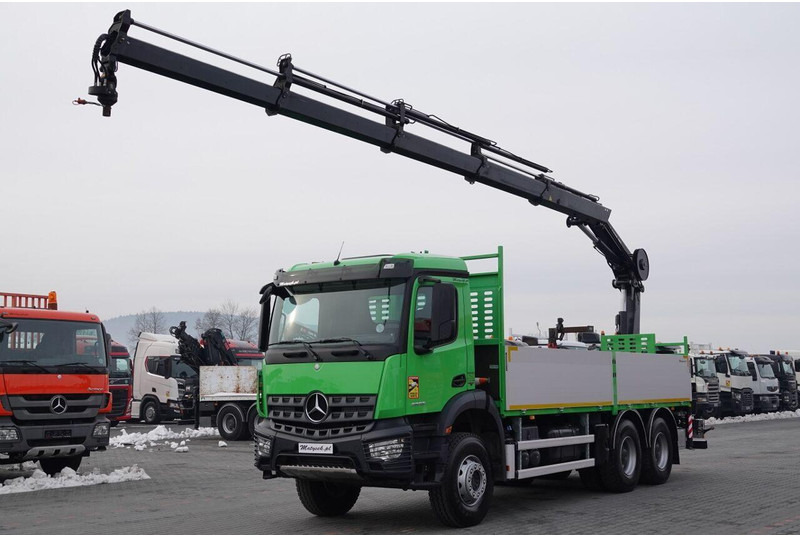 Mercedes-Benz AROCS 2636 / 6x4 / SKRZYNIOWY- 6,5 M / + HDS HIAB 4x wysów: 13 m - Nákladní automobil valníkový/ Plošinový, Auto s hydraulickou rukou: obrázek 1 Mercedes-Benz AROCS 2636 / 6x4 / SKRZYNIOWY- 6,5 M / + HDS HIAB 4x wysów: 13 m - Nákladní automobil valníkový/ Plošinový, Auto s hydraulickou rukou: obrázek 1