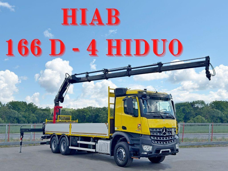 Mercedes-Benz AROCS 2636 *HIAB 166 D-4 HIDUO + FUNK* 6x4 - Nákladní automobil valníkový/ Plošinový, Auto s hydraulickou rukou: obrázek 1 Mercedes-Benz AROCS 2636 *HIAB 166 D-4 HIDUO + FUNK* 6x4 - Nákladní automobil valníkový/ Plošinový, Auto s hydraulickou rukou: obrázek 1