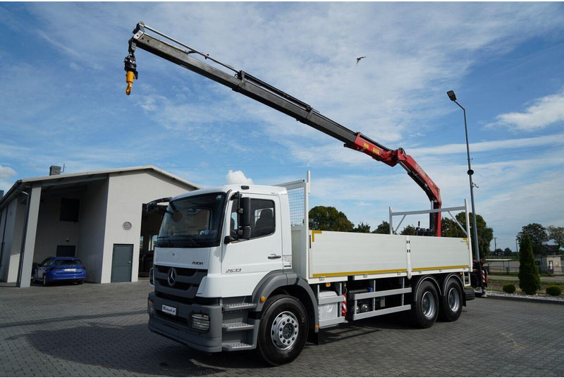 Mercedes-Benz / AXOR 2633 / 6X4 / SKRZYNIOWY - 6,55 M / MOCNA PODŁOGA / HDS FA - Nákladní automobil valníkový/ Plošinový, Auto s hydraulickou rukou: obrázek 2 Mercedes-Benz / AXOR 2633 / 6X4 / SKRZYNIOWY - 6,55 M / MOCNA PODŁOGA / HDS FA - Nákladní automobil valníkový/ Plošinový, Auto s hydraulickou rukou: obrázek 2