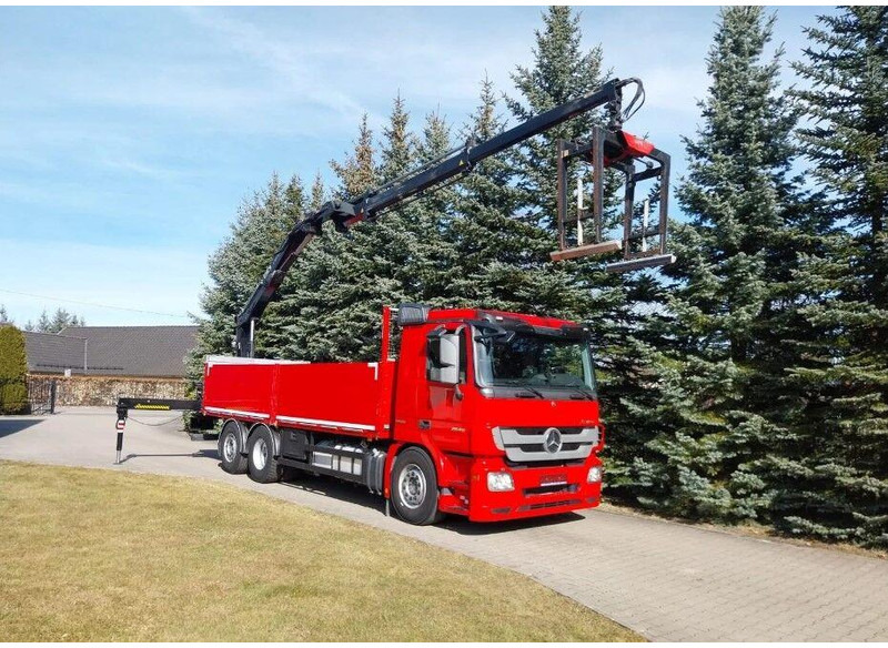 Mercedes-Benz Actros 2546 6x2 Flatbed + Crane HIAB 166 K + RC - Nákladní automobil valníkový/ Plošinový, Auto s hydraulickou rukou: obrázek 5 Mercedes-Benz Actros 2546 6x2 Flatbed + Crane HIAB 166 K + RC - Nákladní automobil valníkový/ Plošinový, Auto s hydraulickou rukou: obrázek 5