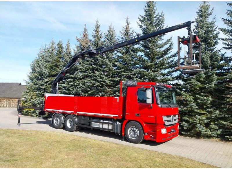 Mercedes-Benz Actros 2546 6x2 Flatbed + Crane HIAB 166 K + RC - Nákladní automobil valníkový/ Plošinový, Auto s hydraulickou rukou: obrázek 2 Mercedes-Benz Actros 2546 6x2 Flatbed + Crane HIAB 166 K + RC - Nákladní automobil valníkový/ Plošinový, Auto s hydraulickou rukou: obrázek 2
