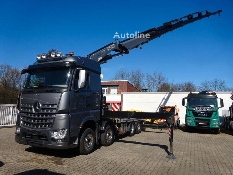 Mercedes-Benz Arocs 3453 8x2 Open Flatbed + Crane Fassi F820 - Nákladní automobil valníkový/ Plošinový, Auto s hydraulickou rukou: obrázek 5 Mercedes-Benz Arocs 3453 8x2 Open Flatbed + Crane Fassi F820 - Nákladní automobil valníkový/ Plošinový, Auto s hydraulickou rukou: obrázek 5