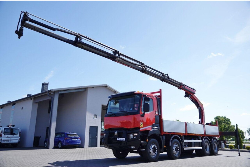 Renault C 430 / 8x4 / SKRZYNIOWY 7 M + HDS PALFINGER PK 2300-EH / WYSÓW - Nákladní automobil valníkový/ Plošinový, Auto s hydraulickou rukou: obrázek 1 Renault C 430 / 8x4 / SKRZYNIOWY 7 M + HDS PALFINGER PK 2300-EH / WYSÓW - Nákladní automobil valníkový/ Plošinový, Auto s hydraulickou rukou: obrázek 1