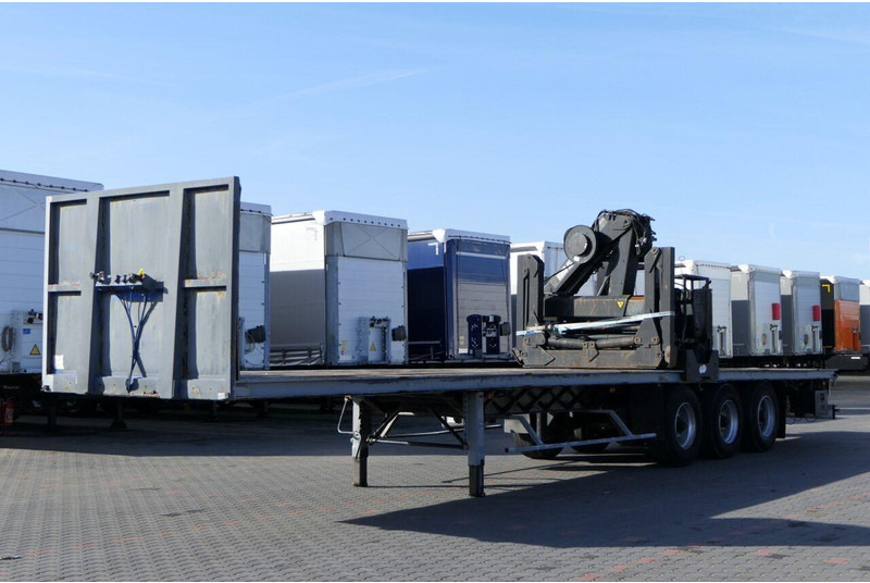 Samro NACZEPA PLATFORMA + HDS HIAB R 150 / DO BUDOWLANKI / PODŁOGA SZY - Návěs valník/ Plato: obrázek 1 Samro NACZEPA PLATFORMA + HDS HIAB R 150 / DO BUDOWLANKI / PODŁOGA SZY - Návěs valník/ Plato: obrázek 1
