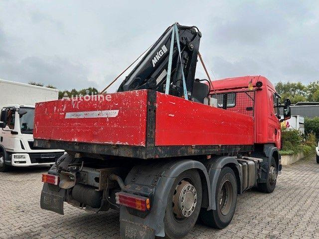 Scania 124 L 470 - Flatbed + crane - Nákladní automobil valníkový/ Plošinový, Auto s hydraulickou rukou: obrázek 3 Scania 124 L 470 - Flatbed + crane - Nákladní automobil valníkový/ Plošinový, Auto s hydraulickou rukou: obrázek 3
