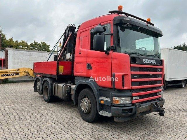 Scania 124 L 470 - Flatbed + crane - Nákladní automobil valníkový/ Plošinový, Auto s hydraulickou rukou: obrázek 2 Scania 124 L 470 - Flatbed + crane - Nákladní automobil valníkový/ Plošinový, Auto s hydraulickou rukou: obrázek 2