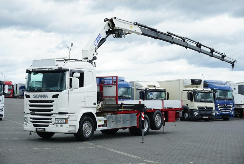 Scania G 490 / 6 X 2 / SKRZYNIOWY + HDS / HMF 3220 K7 / WYSIĘG 18,9 M - Nákladní automobil valníkový/ Plošinový, Auto s hydraulickou rukou: obrázek 1 Scania G 490 / 6 X 2 / SKRZYNIOWY + HDS / HMF 3220 K7 / WYSIĘG 18,9 M - Nákladní automobil valníkový/ Plošinový, Auto s hydraulickou rukou: obrázek 1