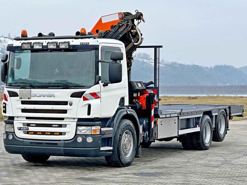 Scania P 420* PLATFORM 6,80m * PK 29002+FUNK * TOP - Nákladní automobil valníkový/ Plošinový, Auto s hydraulickou rukou: obrázek 3 Scania P 420* PLATFORM 6,80m * PK 29002+FUNK * TOP - Nákladní automobil valníkový/ Plošinový, Auto s hydraulickou rukou: obrázek 3