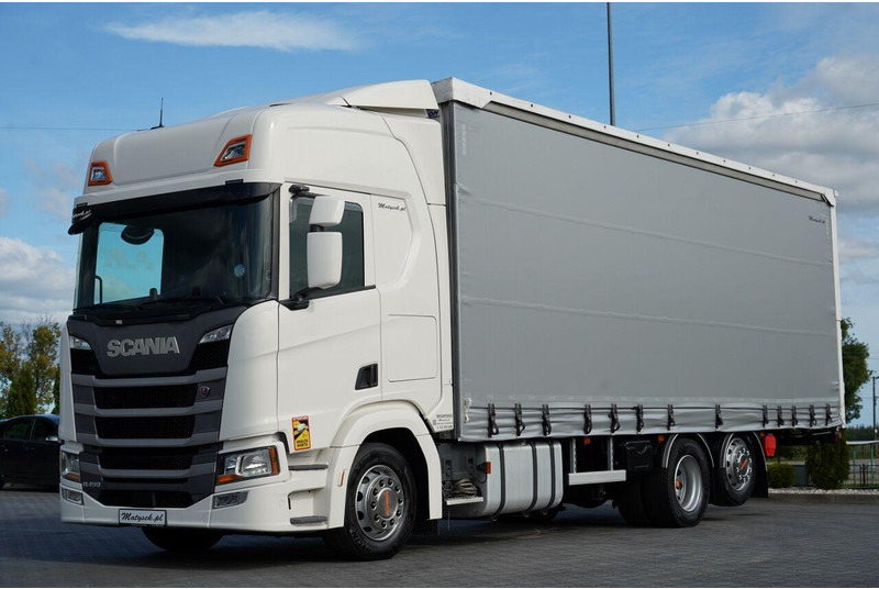 Scania R 450 / MEGA / 6x2 / FIRANKA - 8,2 m / SOLÓWKA / OŚ PODNOSZONA / - Plachtový nákladní auto: obrázek 1 Scania R 450 / MEGA / 6x2 / FIRANKA - 8,2 m / SOLÓWKA / OŚ PODNOSZONA / - Plachtový nákladní auto: obrázek 1