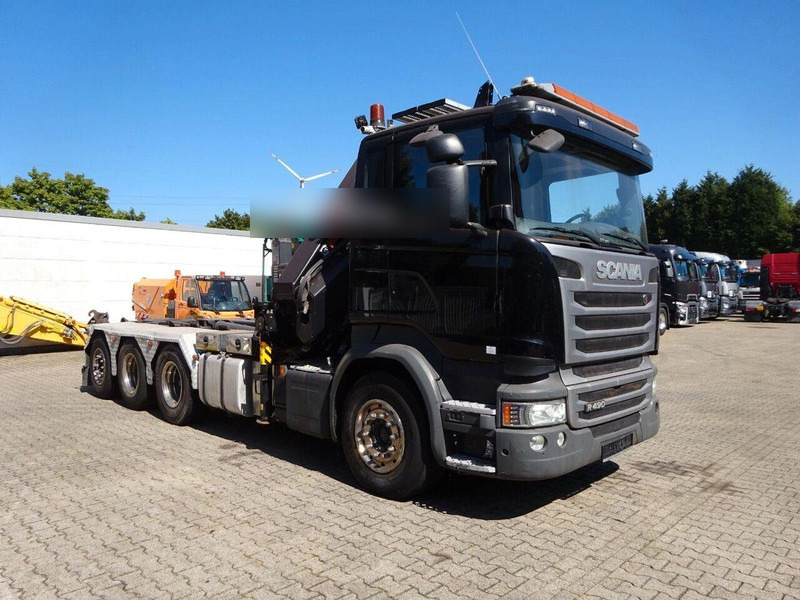 Scania R490 - Hook lift truck + crane 8x4 - Hákový nosič kontejnerů, Auto s hydraulickou rukou: obrázek 2 Scania R490 - Hook lift truck + crane 8x4 - Hákový nosič kontejnerů, Auto s hydraulickou rukou: obrázek 2