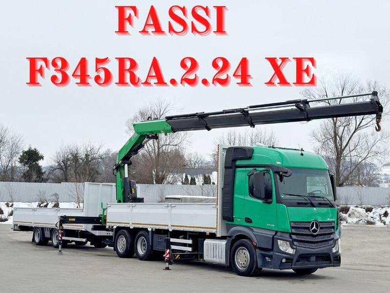 Mercedes-Benz ACTROS 2645 * FASSI F345.24 XE + FUNK + Anhänger - Tahač: obrázek 1 Mercedes-Benz ACTROS 2645 * FASSI F345.24 XE + FUNK + Anhänger - Tahač: obrázek 1