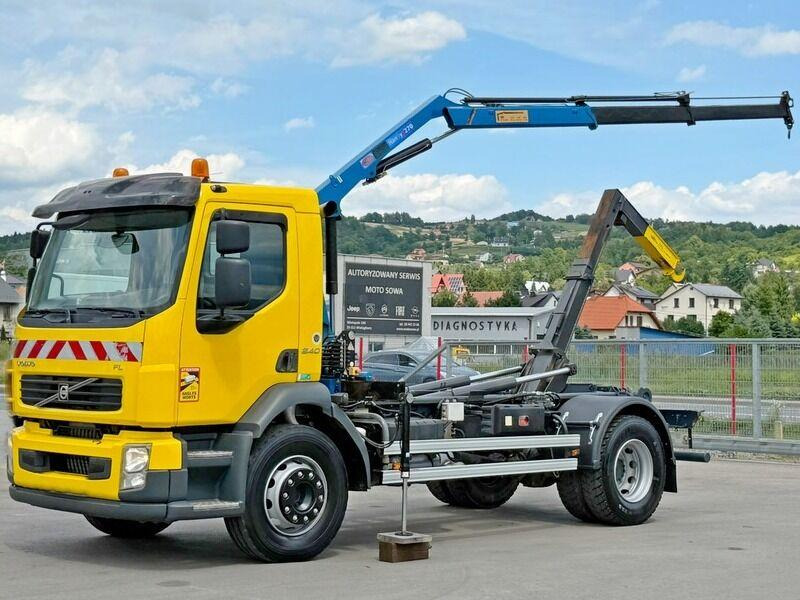 Volvo FL 240 * Abrollkipper * HMF 270 K2 * TOPZUSTAND - Hákový nosič kontejnerů, Auto s hydraulickou rukou: obrázek 2 Volvo FL 240 * Abrollkipper * HMF 270 K2 * TOPZUSTAND - Hákový nosič kontejnerů, Auto s hydraulickou rukou: obrázek 2
